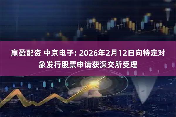 赢盈配资 中京电子: 2026年2月12日向特定对象发行股票申请获深交所受理